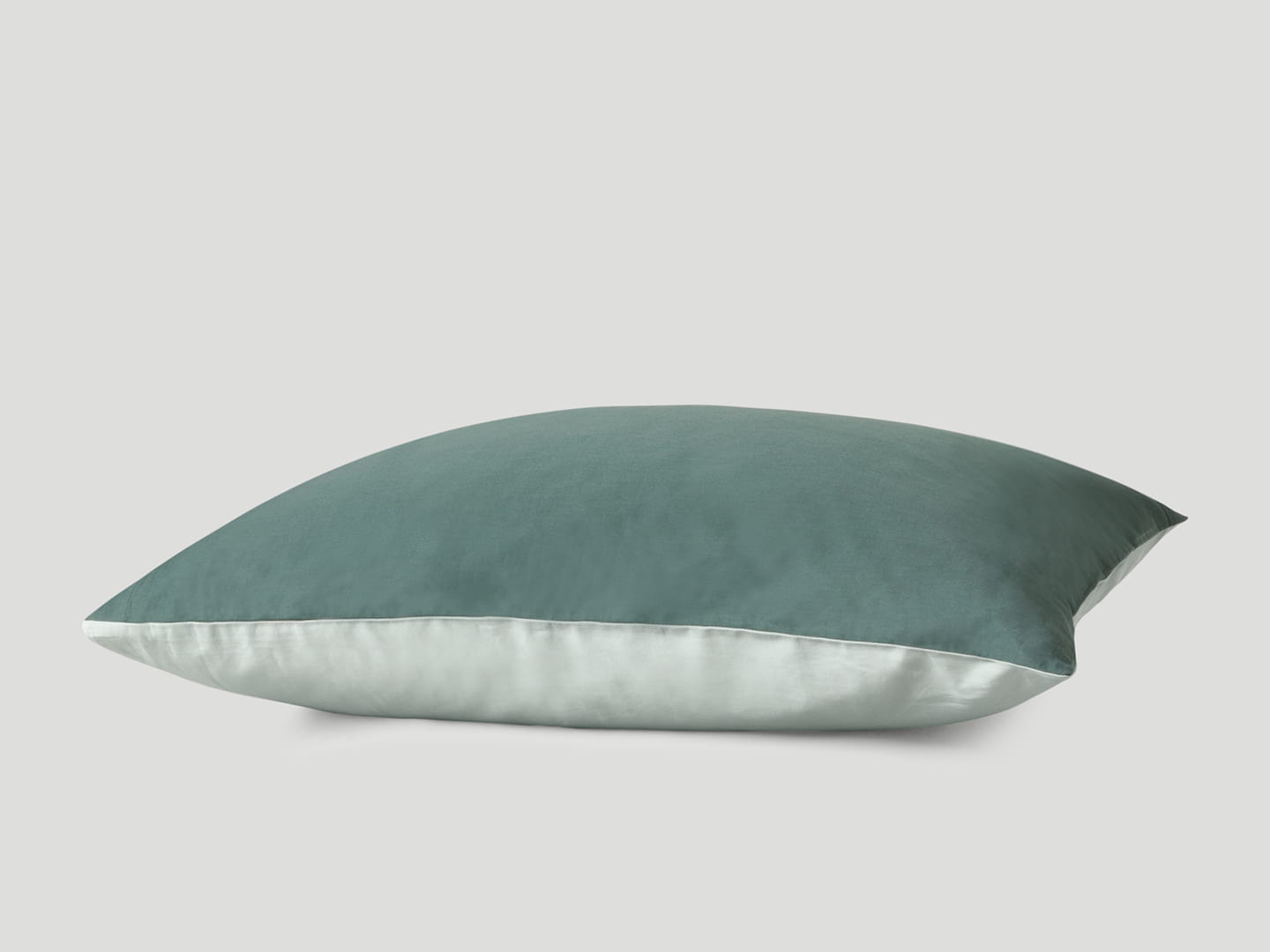 Pillowcase Tvenne - Washed Bottle Green / Misty Green