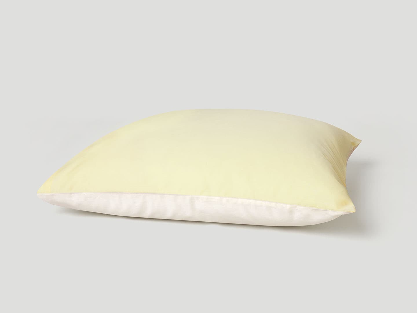 Pillowcase Tvenne - Lemonade Yellow / Raw Cotton