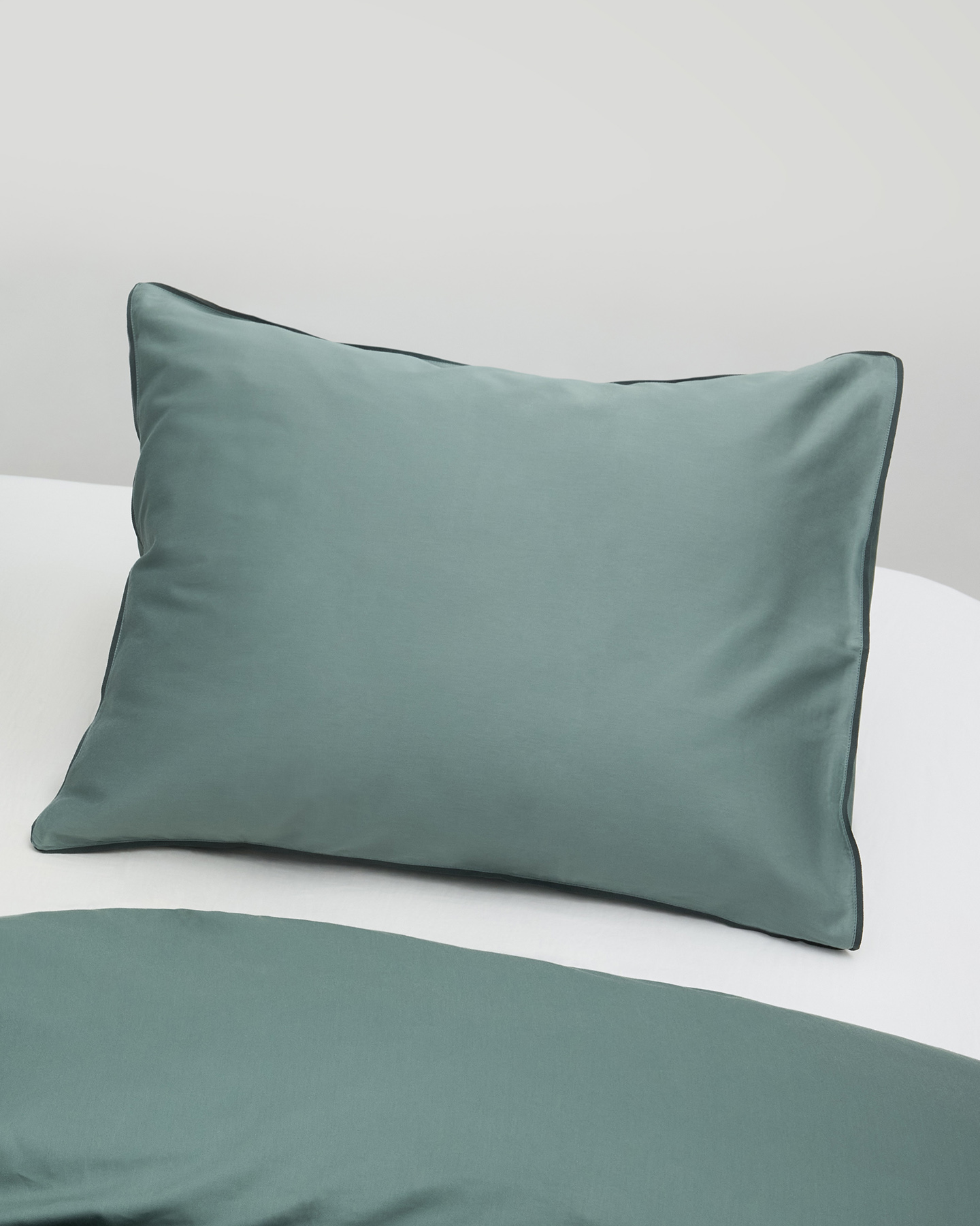 Pillowcase Strimma - Washed Bottle Green in the group Bedding / Pillowcases at A L V A (1047)