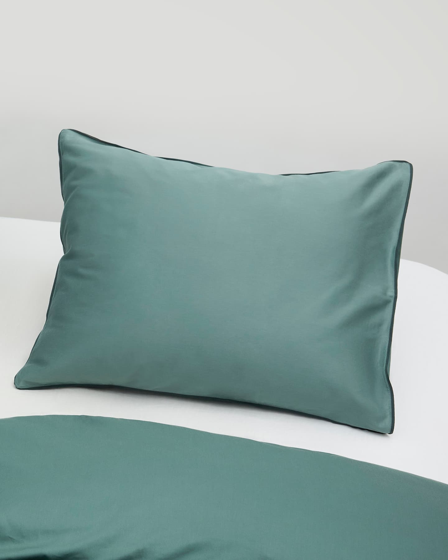 Pillowcase Strimma - Washed Bottle Green in the group Bedding / Pillowcases at A L V A (1047)