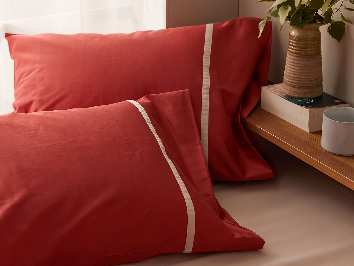 Pillowcase Gatt - Indian Red in the group Bedding / Pillowcases at A L V A (1119)