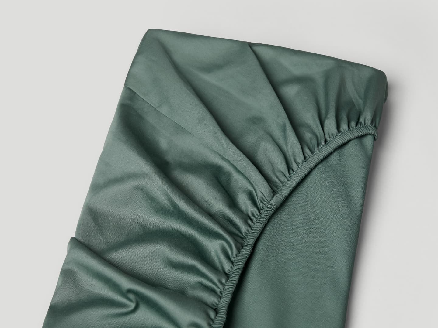 Fitted Sheet Lind - Washed Bottle Green in the group Bedding / Flat Sheets at A L V A (1136)