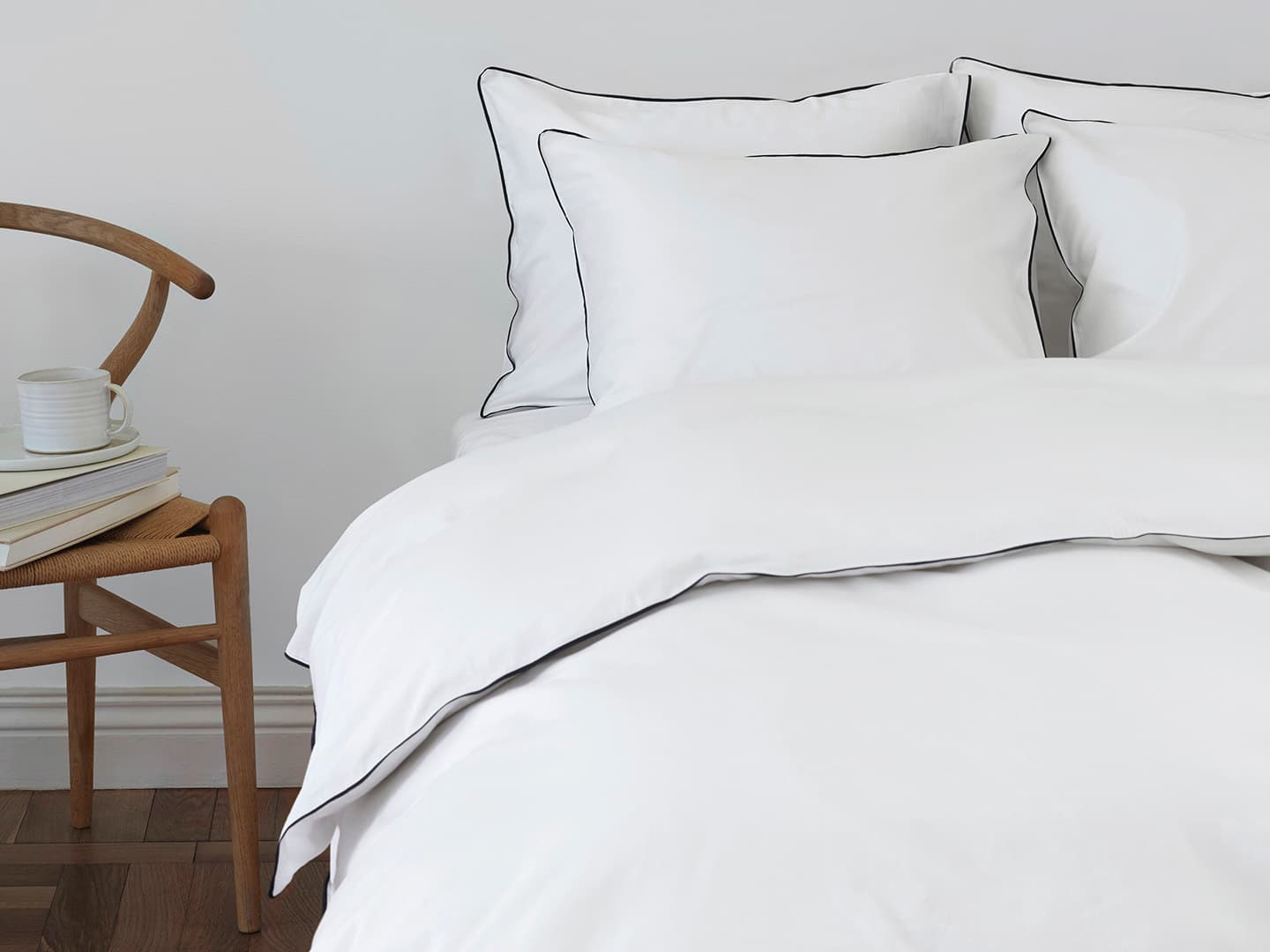 Duvet Cover Strimma - Cloud White in the group Bedding / Duvet Covers at A L V A (1165)