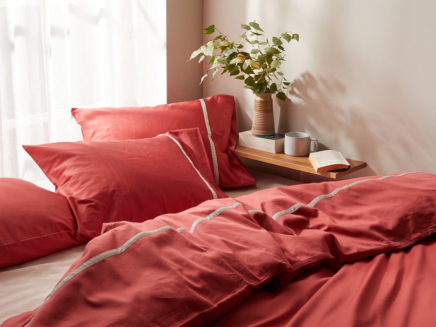Duvet Cover Gatt - Indian Red in the group Bedding / Duvet Covers at A L V A (1174)
