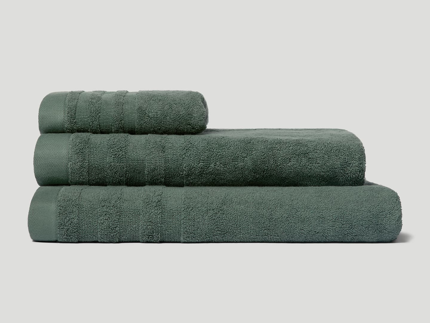 Towel Essens - Washed Bottle Green in the group Bath / Towels at A L V A (1178)