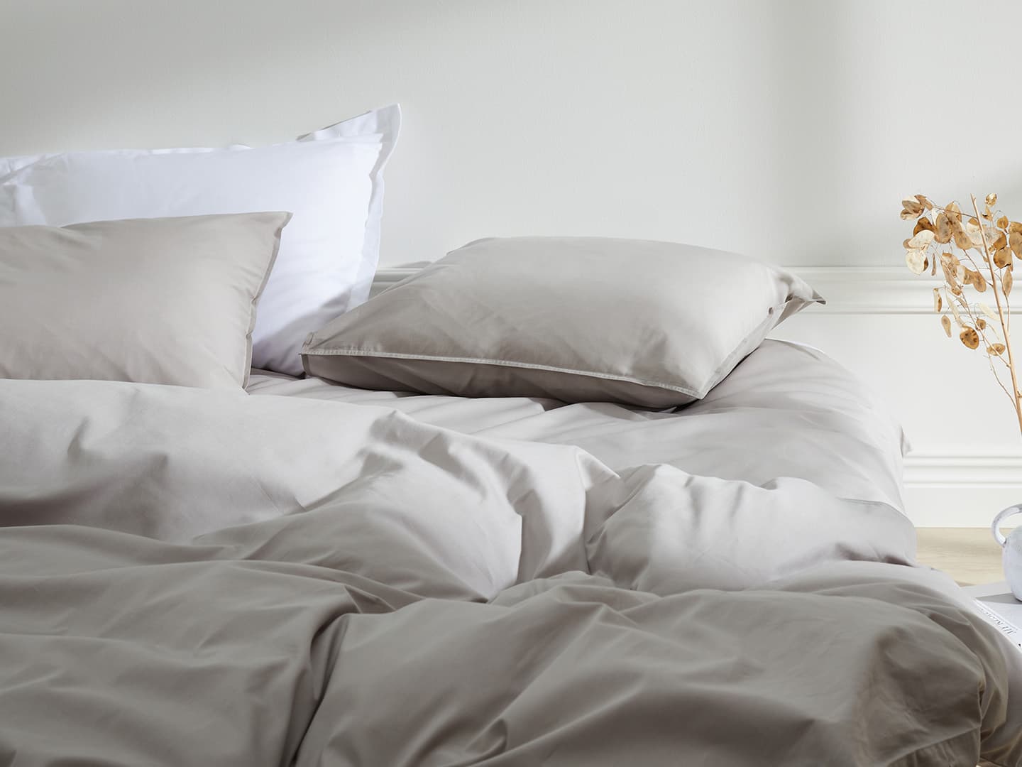 Duvet Cover Nejd - Khaki Grey in the group Bedding / Duvet Covers at A L V A (1196)