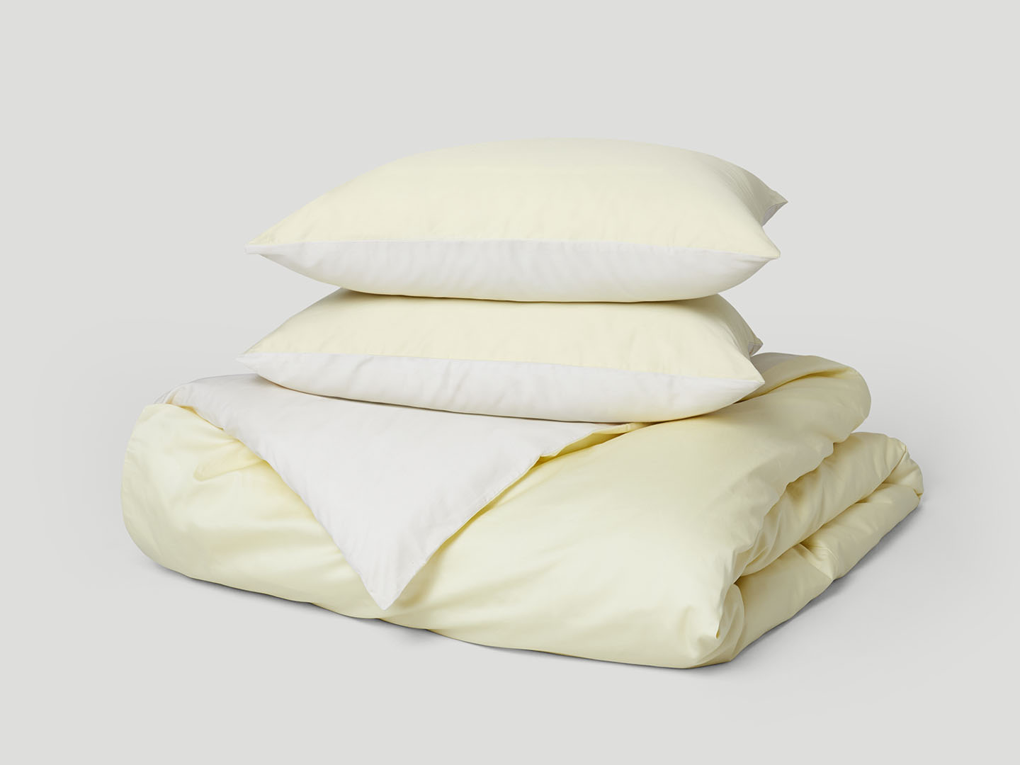 Duvet Cover Tvenne - Lemonade Yellow / Raw Cotton in the group Bedding / Duvet Covers at A L V A (1249)