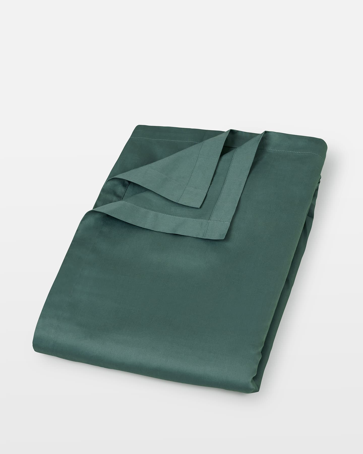 Flat Sheet Lind - Washed Bottle Green