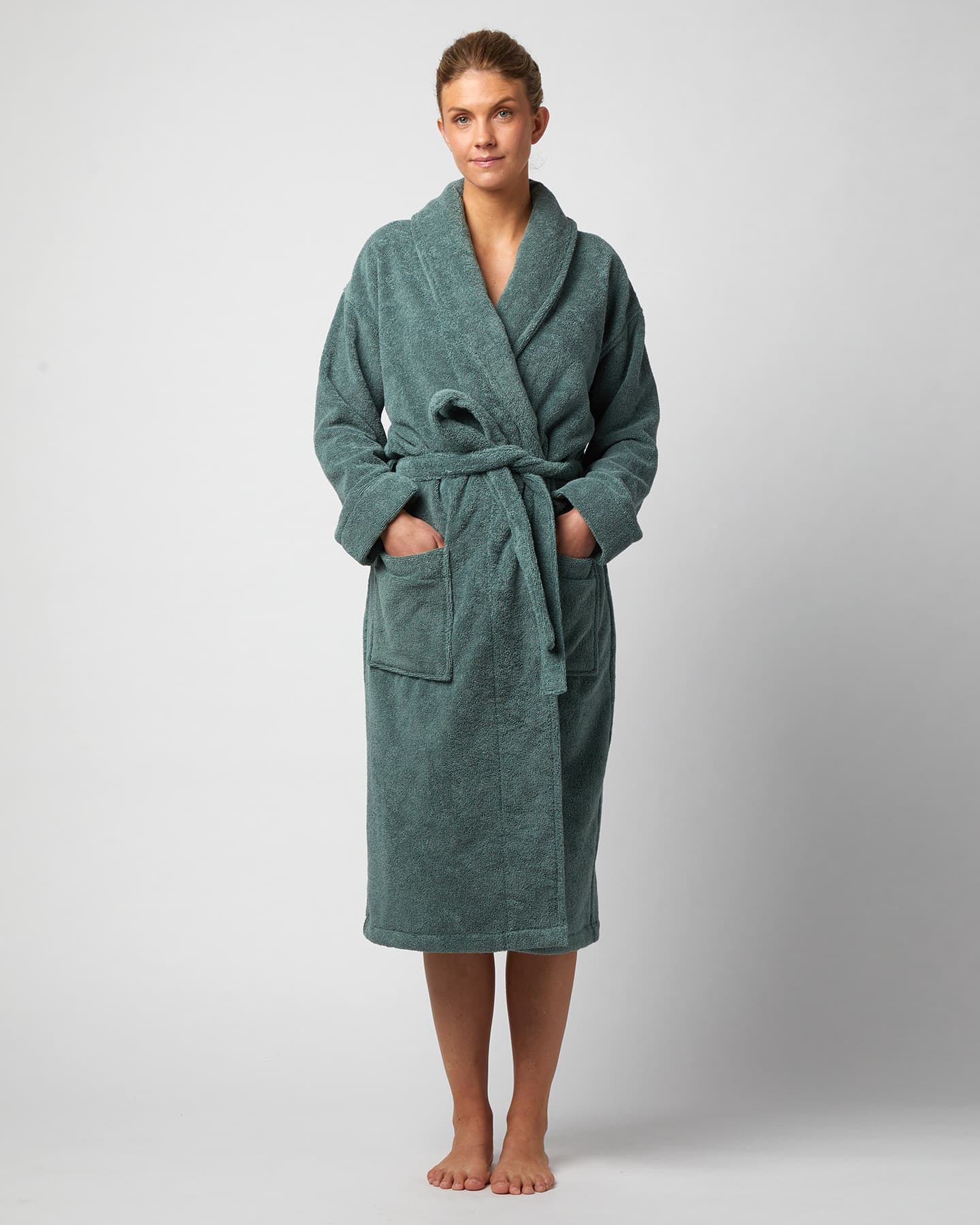 Bath Robe Essens - Washed Bottle Green