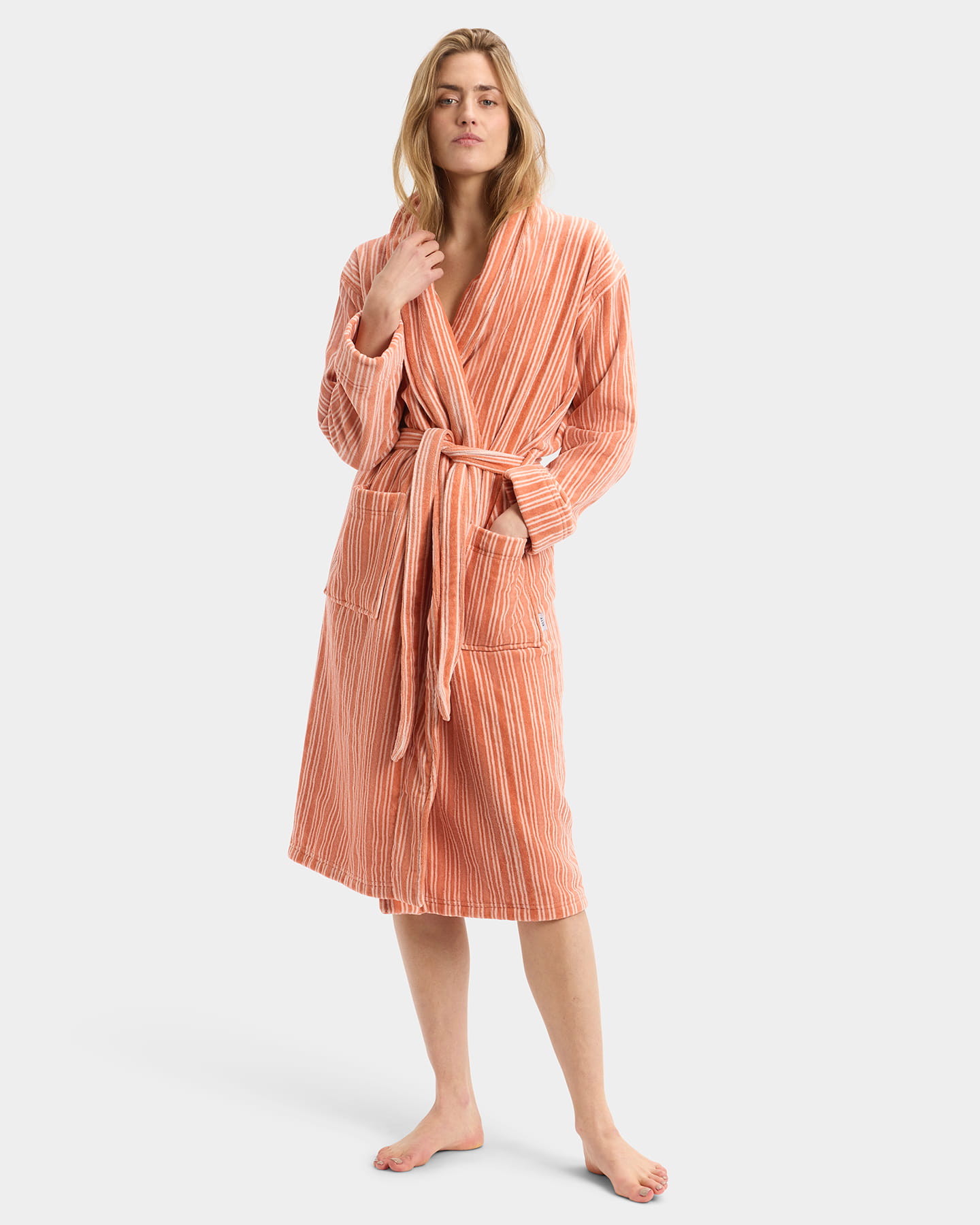 Bath Robe Vindel - Pink Terracotta & Cherry Blossom Pink
