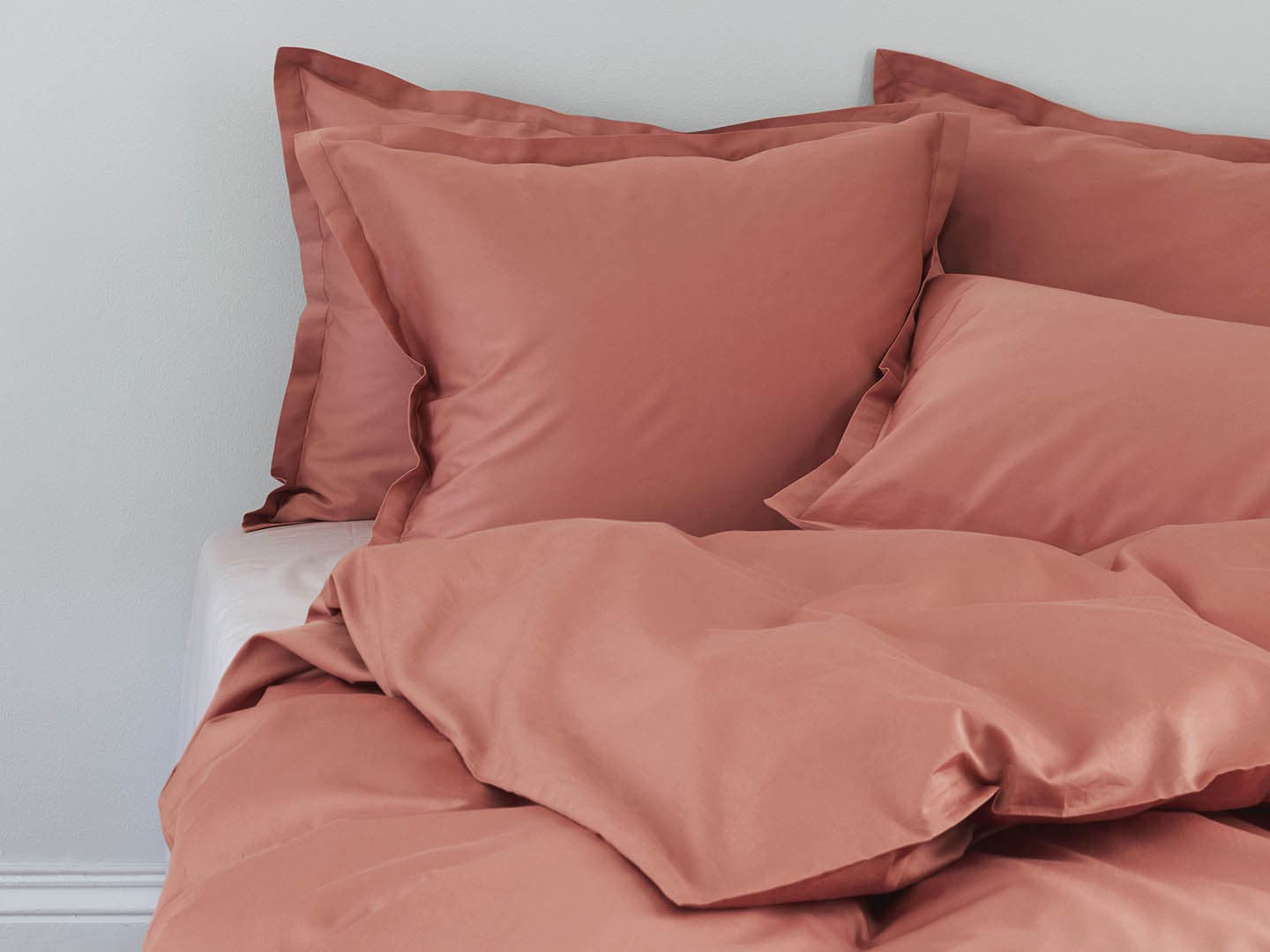 brown and pink duvet cover