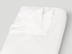 Flat Sheet Lind - Cloud White - 160x265 | GOTS