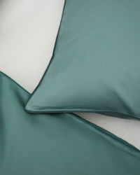 Pillowcase Strimma - Washed Bottle Green Pillowcase Strimma - Washed Bottle Green