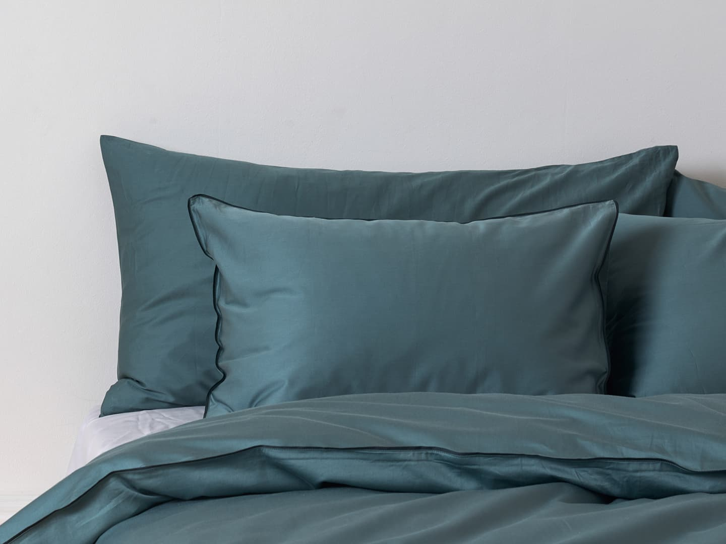 Pillowcase Fond - Washd Bottle Green - 50x90 cm