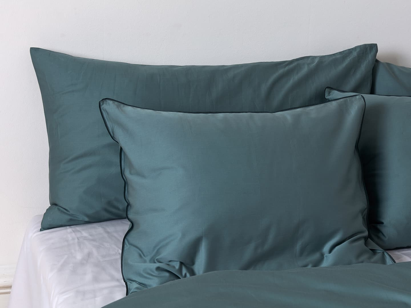 Pillowcase Fond - Washd Bottle Green - 50x90 cm