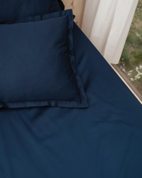 Flat Sheet Lind - Midnight Blue Flat Sheet Lind - Midnight Blue