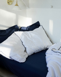 Flat Sheet Lind - Midnight Blue Flat Sheet Lind - Midnight Blue