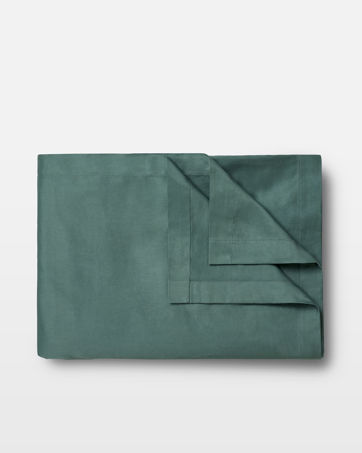 Flat Sheet Lind - Washed Bottle Green