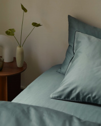 Flat Sheet Lind - Washed Bottle Green Flat Sheet Lind - Washed Bottle Green