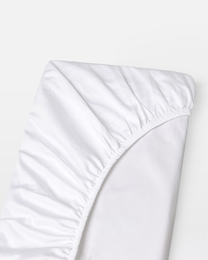 Fitted Sheet Lind - Cloud White in the group Bedding / Flat Sheets at A L V A (1130)