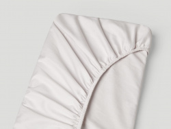 Fitted Sheet Lind - Pearl Grey