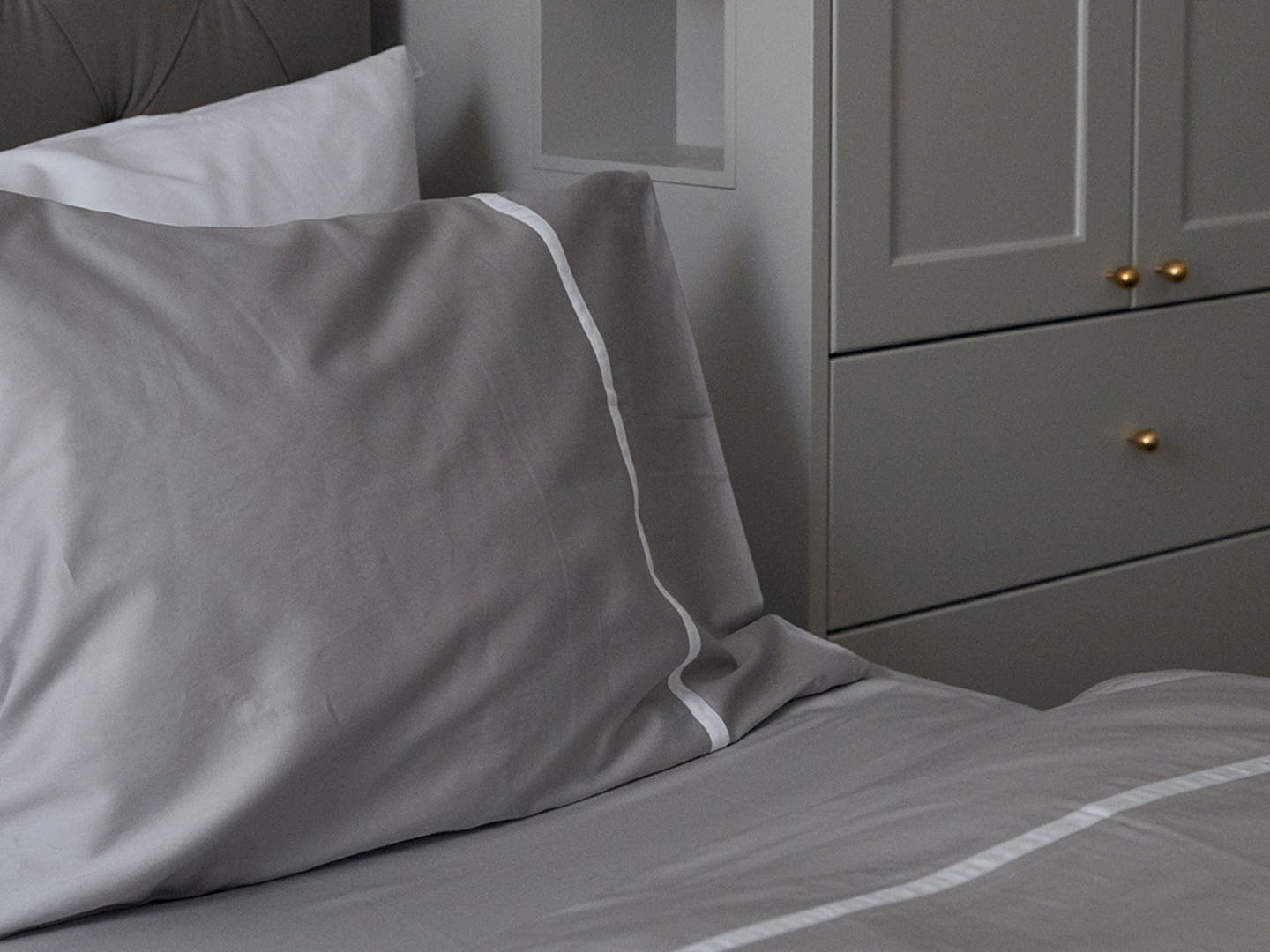 Fitted Sheet Lind - Concrete Grey