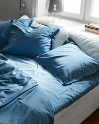 Fitted Sheet Lind - North Sea Blue Fitted Sheet Lind - North Sea Blue