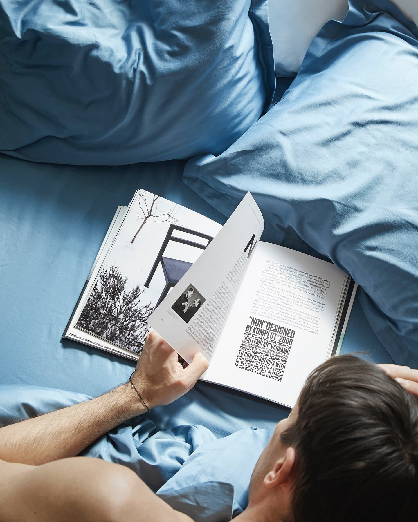 Fitted Sheet Lind - North Sea Blue