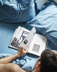 Fitted Sheet Lind - North Sea Blue Fitted Sheet Lind - North Sea Blue