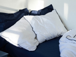 Fitted Sheet Lind - Midnight Blue