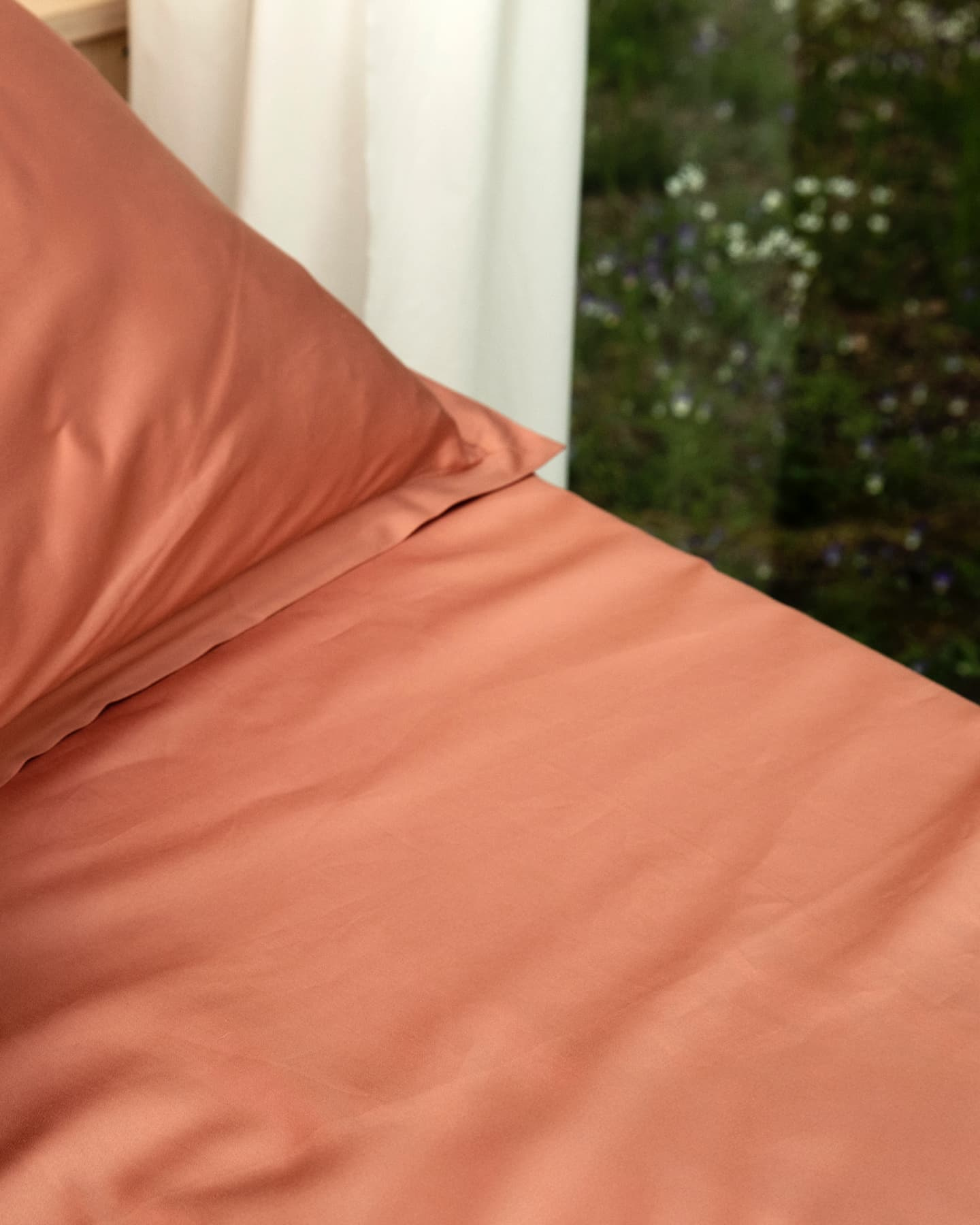 Fitted Sheet Lind - Pink Terracotta