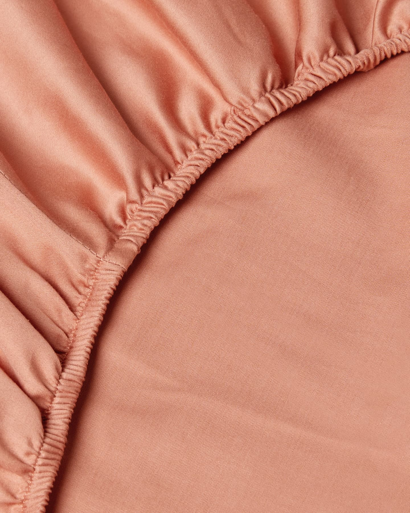 Fitted Sheet Lind - Pink Terracotta