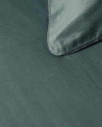 Fitted Sheet Lind - Washed Bottle Green Fitted Sheet Lind - Washed Bottle Green