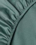 Fitted Sheet Lind - Washed Bottle Green