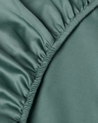 Fitted Sheet Lind - Washed Bottle Green Fitted Sheet Lind - Washed Bottle Green