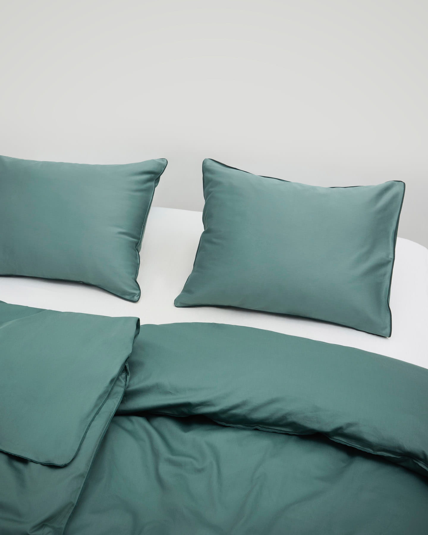 Duvet Cover Strimma - Washed Bottle Green