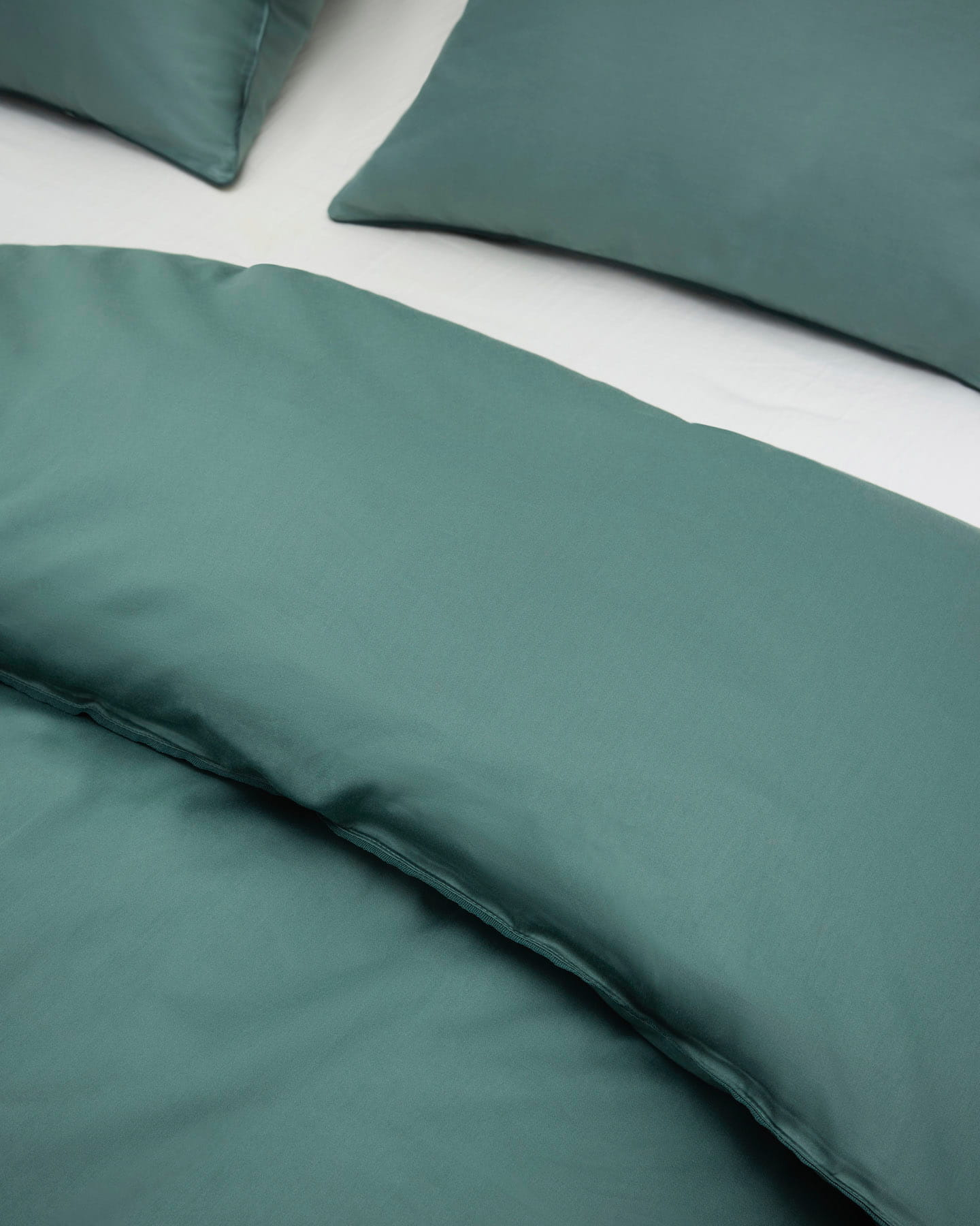 Duvet Cover Strimma - Washed Bottle Green