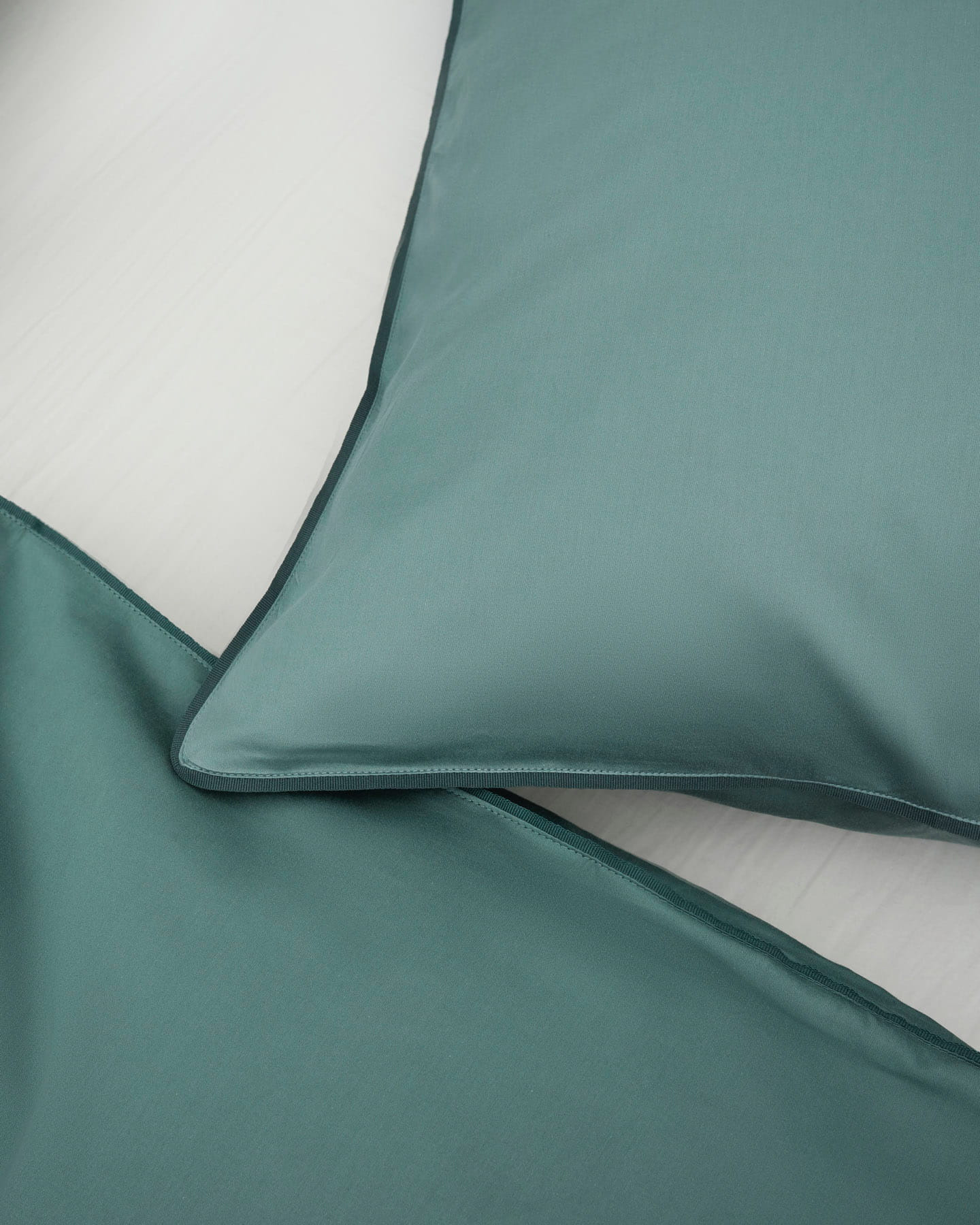 Duvet Cover Strimma Washed Bottle Green