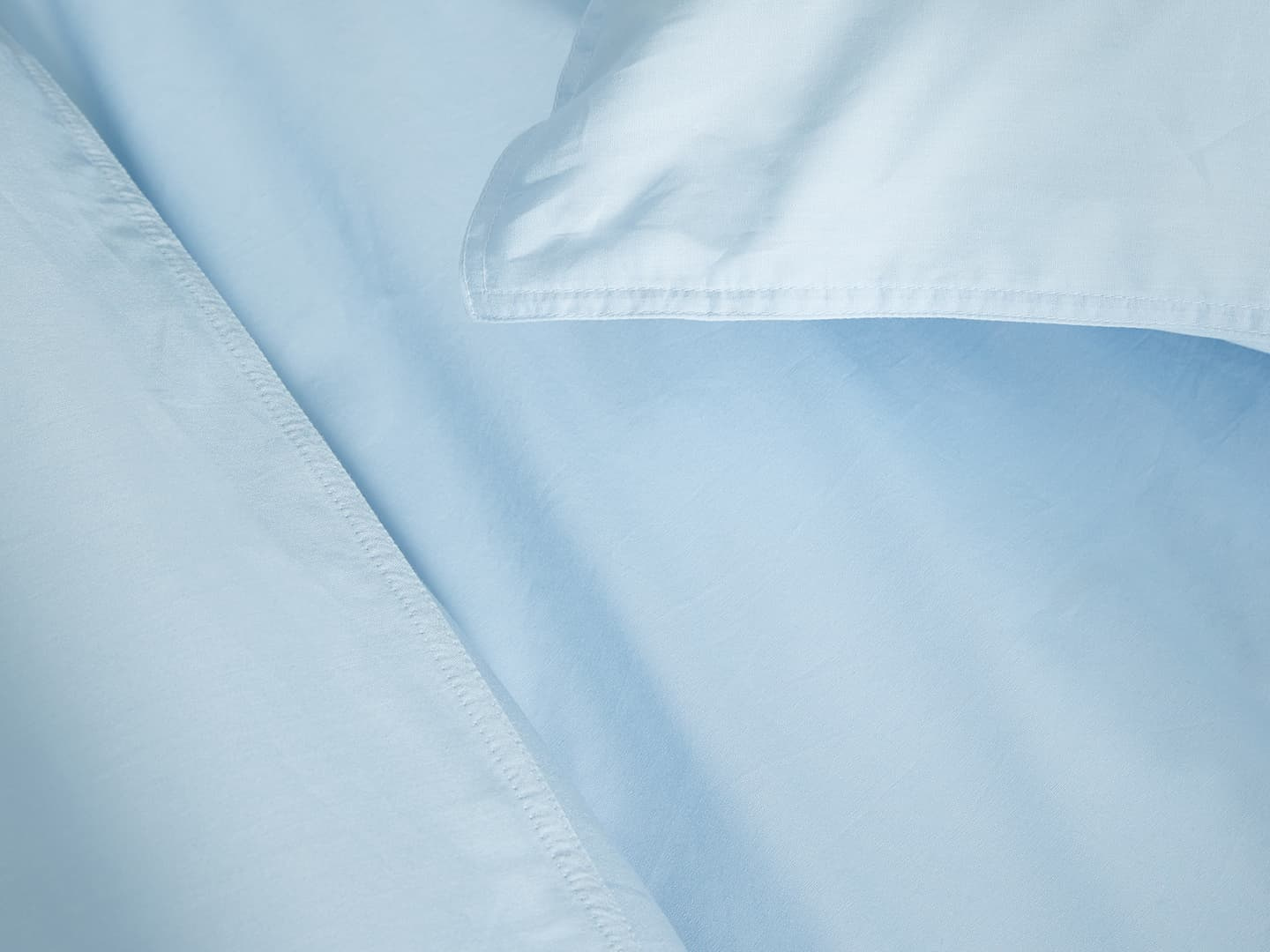 Pillowcase Nejd Percale - Ice Blue