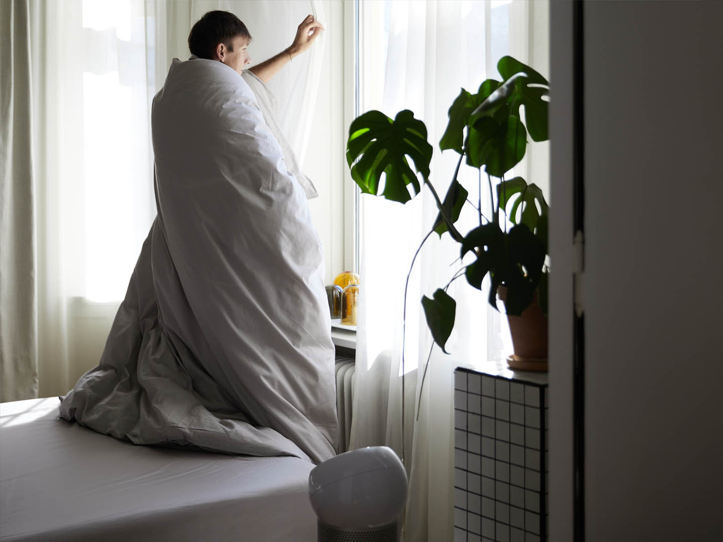 Fitted Sheet Nejd - Khaki Grey