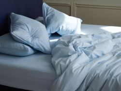 Fitted Sheet Nejd - Ice Blue