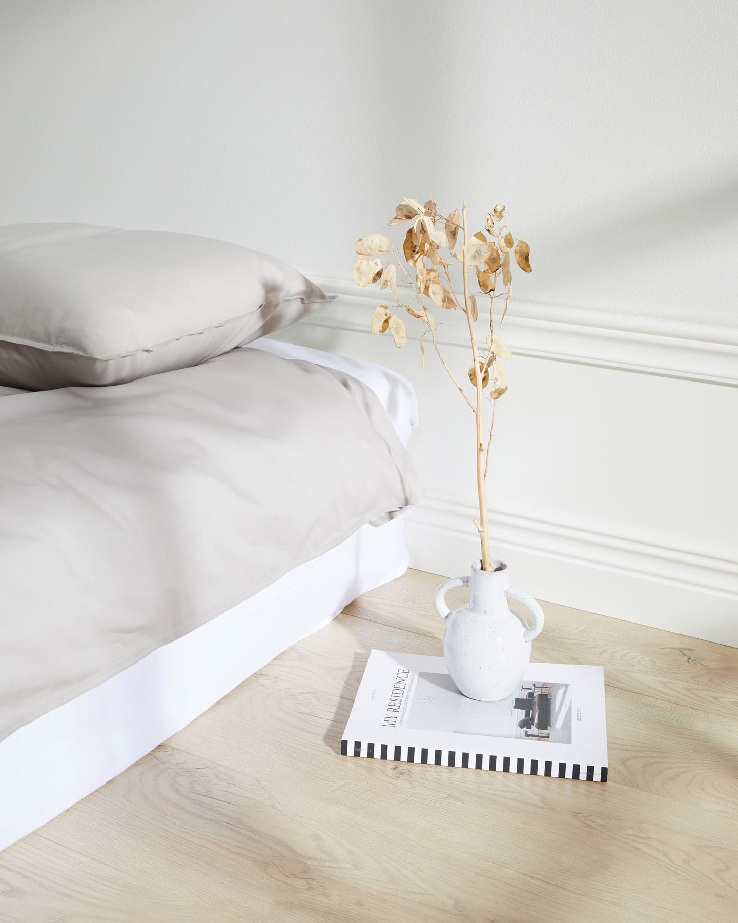 Duvet Cover Nejd - Khaki Grey