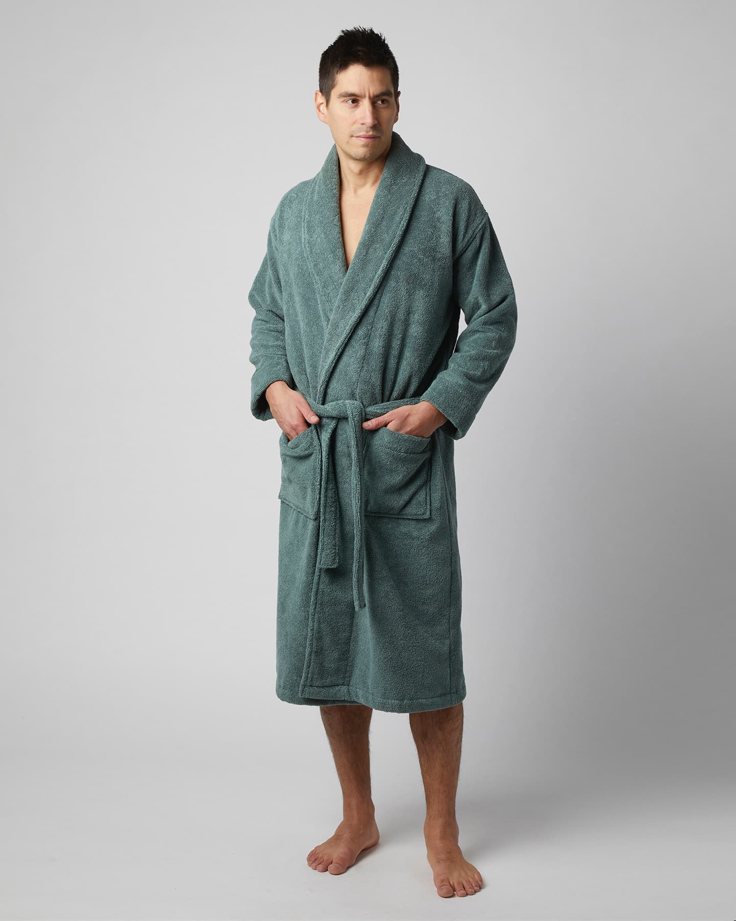 Bath Robe Essens - Washed Bottle Green