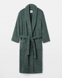 Bath Robe Essens - Washed Bottle Green Bath Robe Essens - Washed Bottle Green