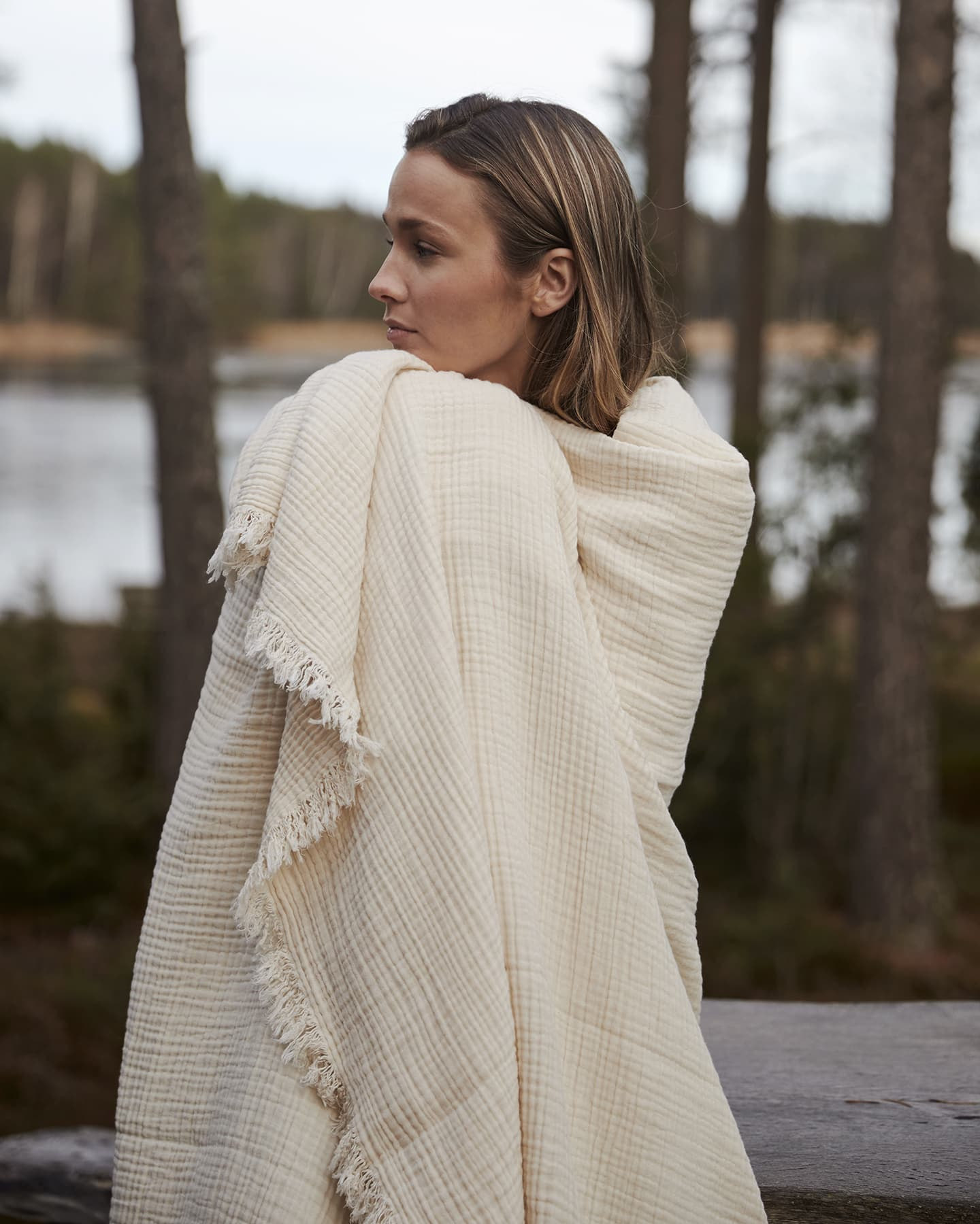 Blanket Vira - Raw Cotton