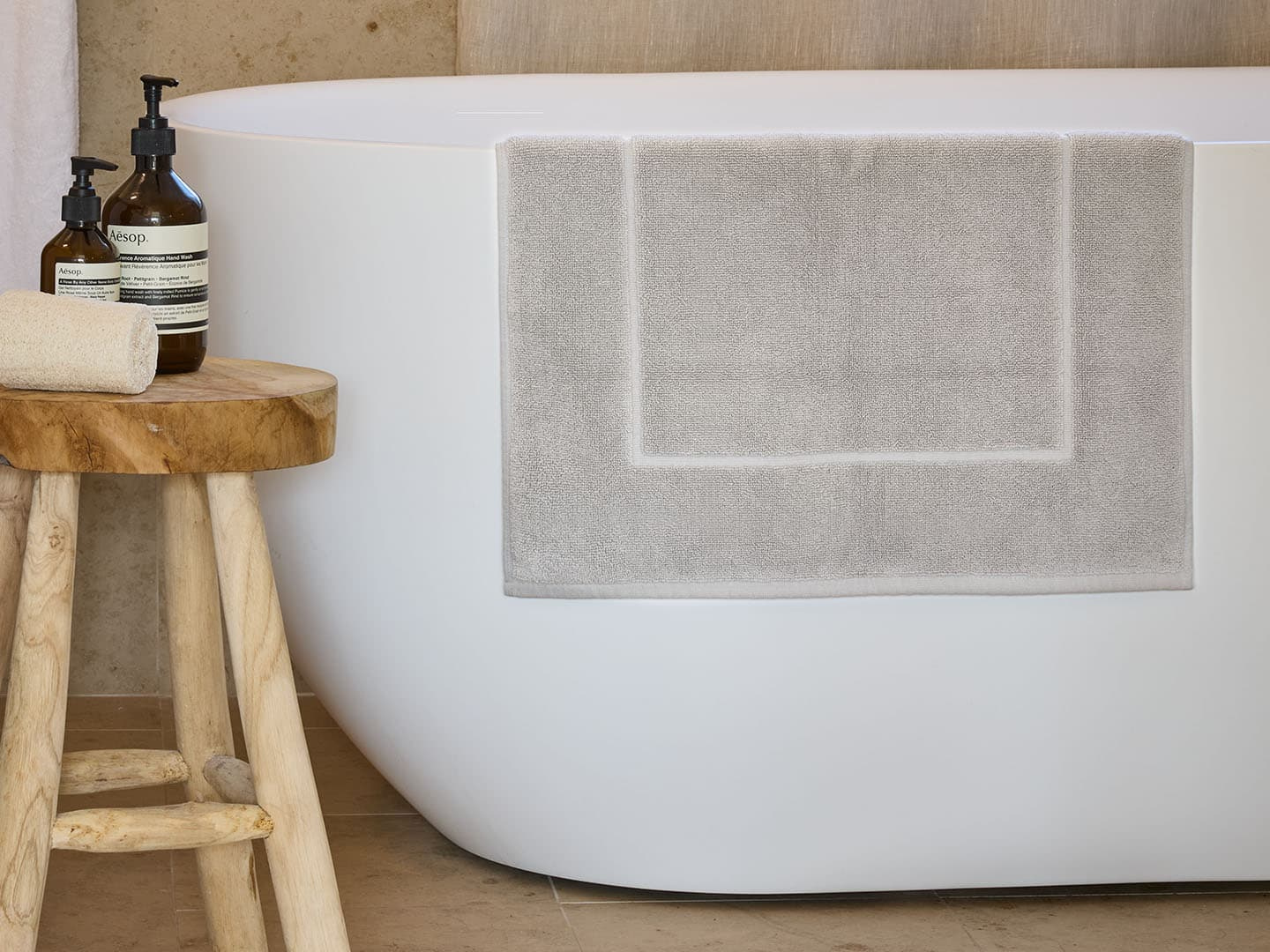 Bath Mat Essens - Concrete Grey