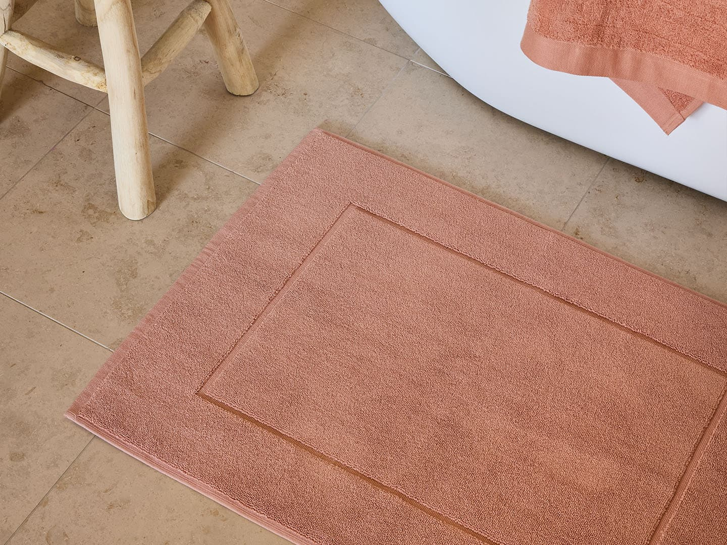 Bath Mat Essens - Pink Terracotta