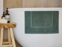 Bath Mat Essens - Washed Bottle Green  Bath Mat Essens - Washed Bottle Green