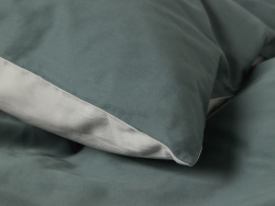 Pillowcase Tvenne - Washed Bottle Green / Misty Green Pillowcase Tvenne - Washed Bottle Green / Misty Green