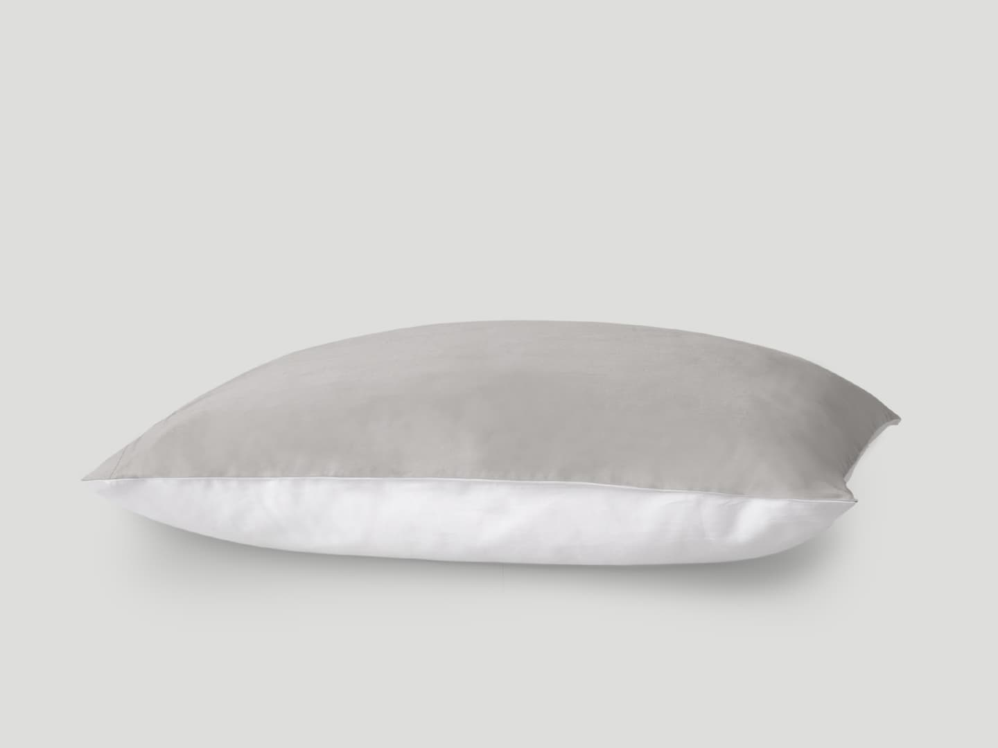 Pillowcase Tvenne - Concrete Grey / Cloud White